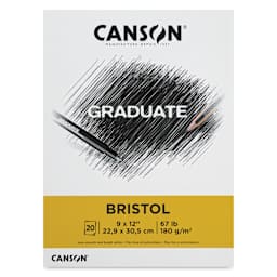 Canson Graduate Bristol Pad - 9" x 12", front cover