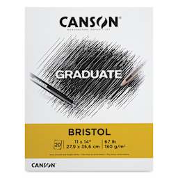 Canson Graduate Bristol Pad - 11" x 14", front cover