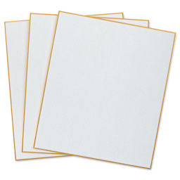 Aitoh Gasen Paper Shikishi Boards - 7" x 8-1/4", Pkg of 3, fronts