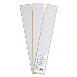 Aitoh Hosho Paper Shikishi Boards - 2-1/5" x 14-1/4", Pkg of 3, with packaging label