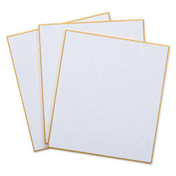 Aitoh Hosho Paper Shikishi Boards - 4-3/4" x 5-1/4", Pkg of 3