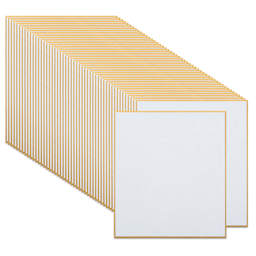 Aitoh Hosho Paper Shikishi Boards - 4-3/4" x 5-1/4", Pkg of 50