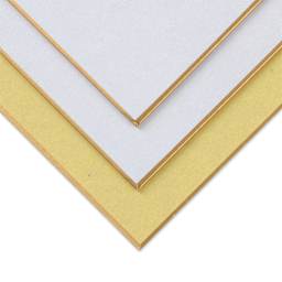 Aitoh Hosho Paper Shikishi Boards - 7" x 8-1/4", Pkg of 3, front and back of boards
