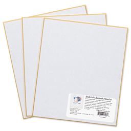 Aitoh Hosho Paper Shikishi Boards - 7" x 8-1/4", Pkg of 3, with packaging label