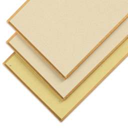 Aitoh Torinoko Paper Shikishi Boards - 2-1/5" x 14-1/4", Pkg of 3, front and back of boards