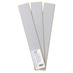 Aitoh Silver Paper Shikishi Boards - 2-1/5" x 14-1/4", Pkg of 3