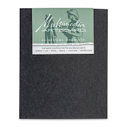 Multimedia Artboard Pack - 8" x 10" x 1/32", Black, 5 Sheets