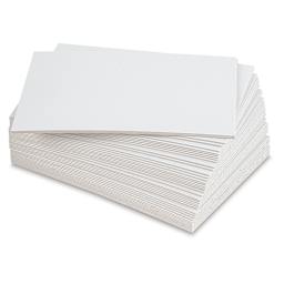 Crescent Illustration Board - 5" x 7", 18-Ply, White, Hot Press, Pkg of 40 Sheets
