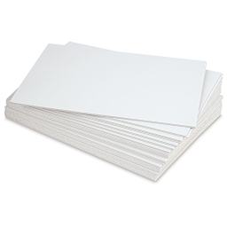 Crescent Illustration Board - 9" x 12", 18-Ply, White, Hot Press, Pkg of 40 Sheets