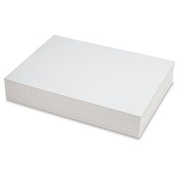 Crescent Illustration Board - 9" x 12", 18-Ply, White, Hot Press, Pkg of 40 Sheets