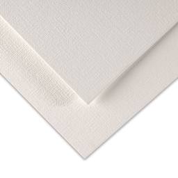 Canson Canva-Paper Artboard - Closeup of corners of 2 boards showing color and texture
