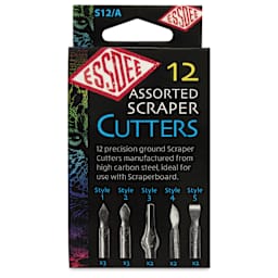 Essdee Scratchboard Scraper Cutters - Assorted, Set of 12 - front of packaging