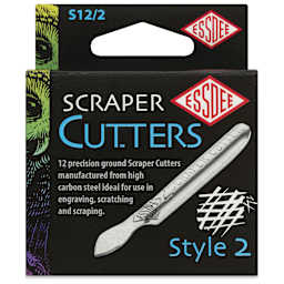 Essdee Scratchboard Scraper Cutters - Style 2, Pkg of 12 - front of packaging