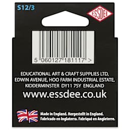 Essdee Scratchboard Scraper Cutters - Style 3, Pkg of 12 - back of packaging