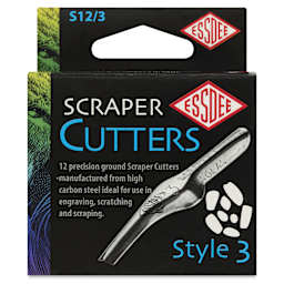 Essdee Scratchboard Scraper Cutters - Style 3, Pkg of 12 - front of packaging