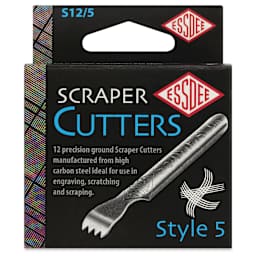 Essdee Scratchboard Scraper Cutters - Style 5, Pkg of 12 - front of packaging
