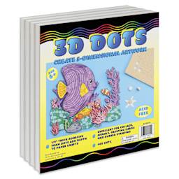 Total Art Cooperative 3D Dots - Pkg of 400 - front of packaging, angled