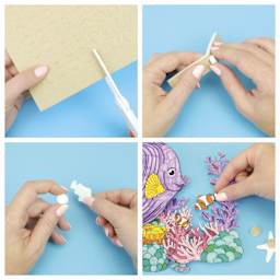 3D Dots - steps showing how to use