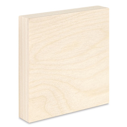 American Easel Wood Painting Panel - 4" x 4" x 3/4", Economy Panel