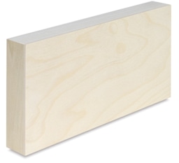 American Easel Wood Painting Panels - Angled view of Deep Profile Rectangular panel 