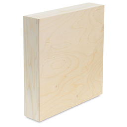 American Easel Wood Painting Panels - Front Angled view of Extra Deep Profile Square panel 
