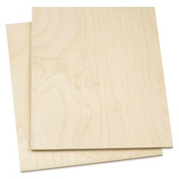Birch Panel Pack - 11" x 14" x 1/4", Pkg of 2 angled view