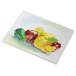 Baltic Birch Panels - Finished still life of fruit shown on panel