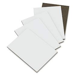 Ampersand Encausticbord - Component pieces of Trading Card package