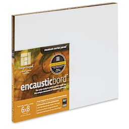 Ampersand Encausticbord - 6" x 8" x 1/8", Flat, Pkg of 3 side view