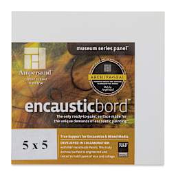 Ampersand Encausticbord Pack - 5" x 5" x 1/8", Flat, Pkg of 4