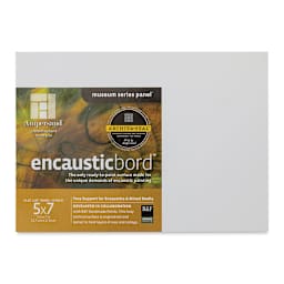 Ampersand Encausticbord Pack - 5" x 7" x 1/8", Flat, Pkg of 3