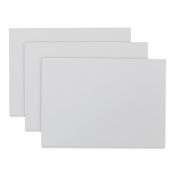 Ampersand Encausticbord Pack - 5" x 7" x 1/8", Flat, Pkg of 3 out of packaging