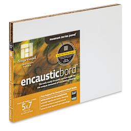 Ampersand Encausticbord Pack - 5" x 7" x 1/8", Flat, Pkg of 3 side view