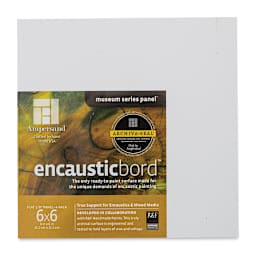 Ampersand Encausticbord Pack - 6" x 6" x 1/8", Flat, Pkg of 4