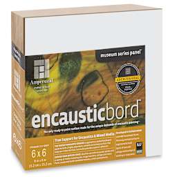 Ampersand Encausticbord - 6" x 6" x 2-1/8", Cradled