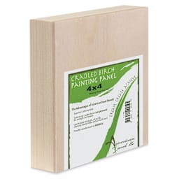 American Easel Painting Panel - 4" x 4" x 7/8", Wood, Flat