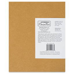 Guerrilla Painter Carton Plein Air Panel Pack - 8" x 10" x 1/32", Pkg of 6 back of packaging