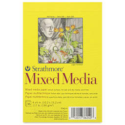 Strathmore 300 Series Tapebound Mini Mixed Media Pad - 4" x 6", front cover