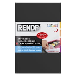 Crescent Rendr Softcover Sketchbook - 3-1/2" x 5-1/2", front cover