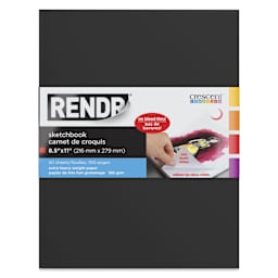 Crescent Rendr Softcover Sketchbook - 8-1/2" x 11", front cover