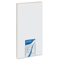 American Easel Gessoed Wood Painting Panel - 12" x 24", 7/8" Cradle