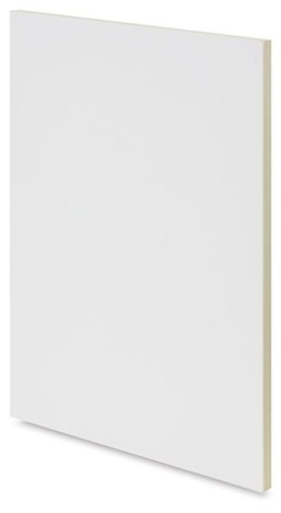 American Easel Gessoed Wood Painting Panels - Angled view of Flat panel without label