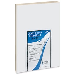 American Easel Gessoed Wood Painting Panel - 9" x 12", 7/8" Cradle