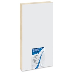 American Easel Gessoed Wood Painting Panel - 12" x 24", 1-5/8" Deep Cradle