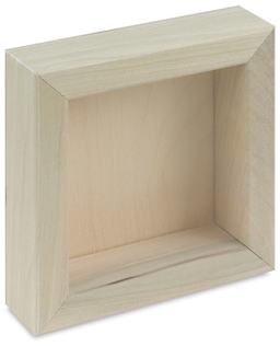 American Easel Gessoed Wood Painting Panels - Back view of Deep panel 