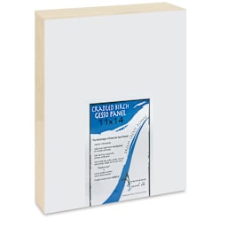 American Easel Gessoed Wood Painting Panel - 11" x  14", 1-5/8" Deep Cradle