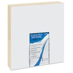 American Easel Gessoed Wood Painting Panel - 12" x 12", 1-5/8" Deep Cradle