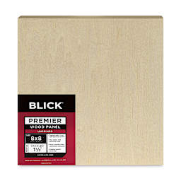 Blick Premier Wood Panel - 8'' x 8'', 1-1/2'' Gallery Profile, Cradled (front)