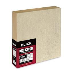 Blick Premier Wood Panel - 8'' x 8'', 1-1/2'' Gallery Profile, Cradled (side view)