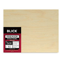 Blick Premier Wood Panel - 11'' x 14'', 1-1/2'' Gallery Profile, Cradled (front)